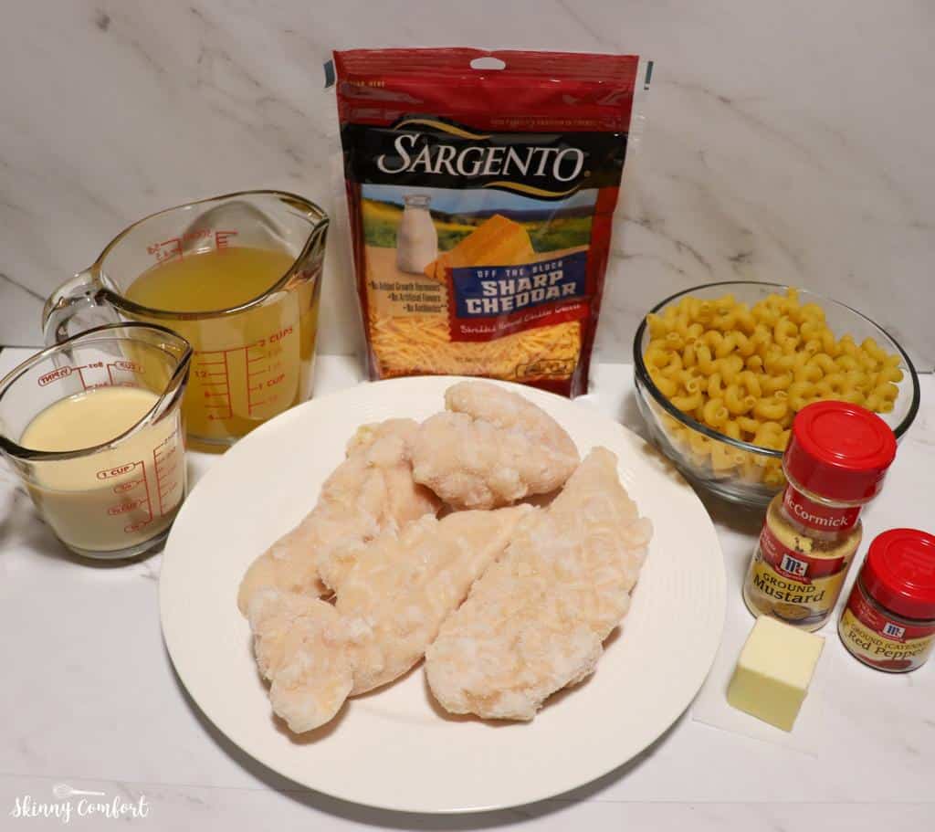 Instant Pot Chicken Mac and Cheese Ingredients