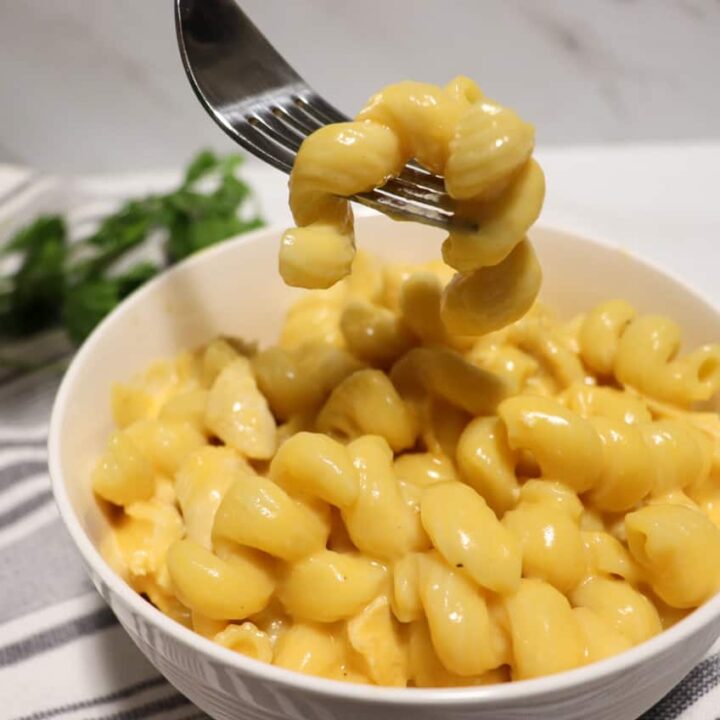 Instant Pot Skinny Chicken Mac and Cheese in Bowl