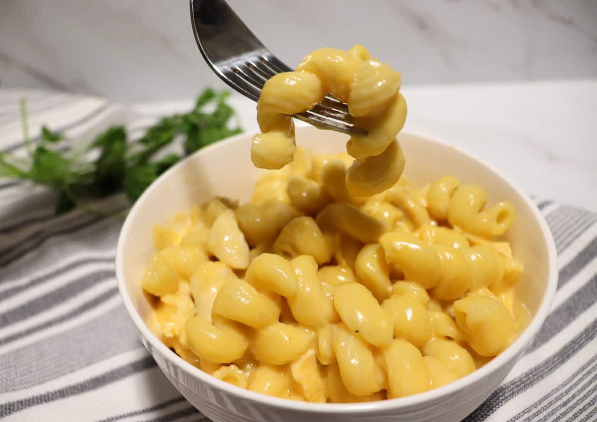 Instant Pot Skinny Chicken Mac and Cheese in Bowl