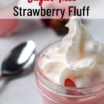 sugar free strawberry fluff in jar