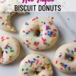 Air Fryer Biscuit Donuts for Pinterest