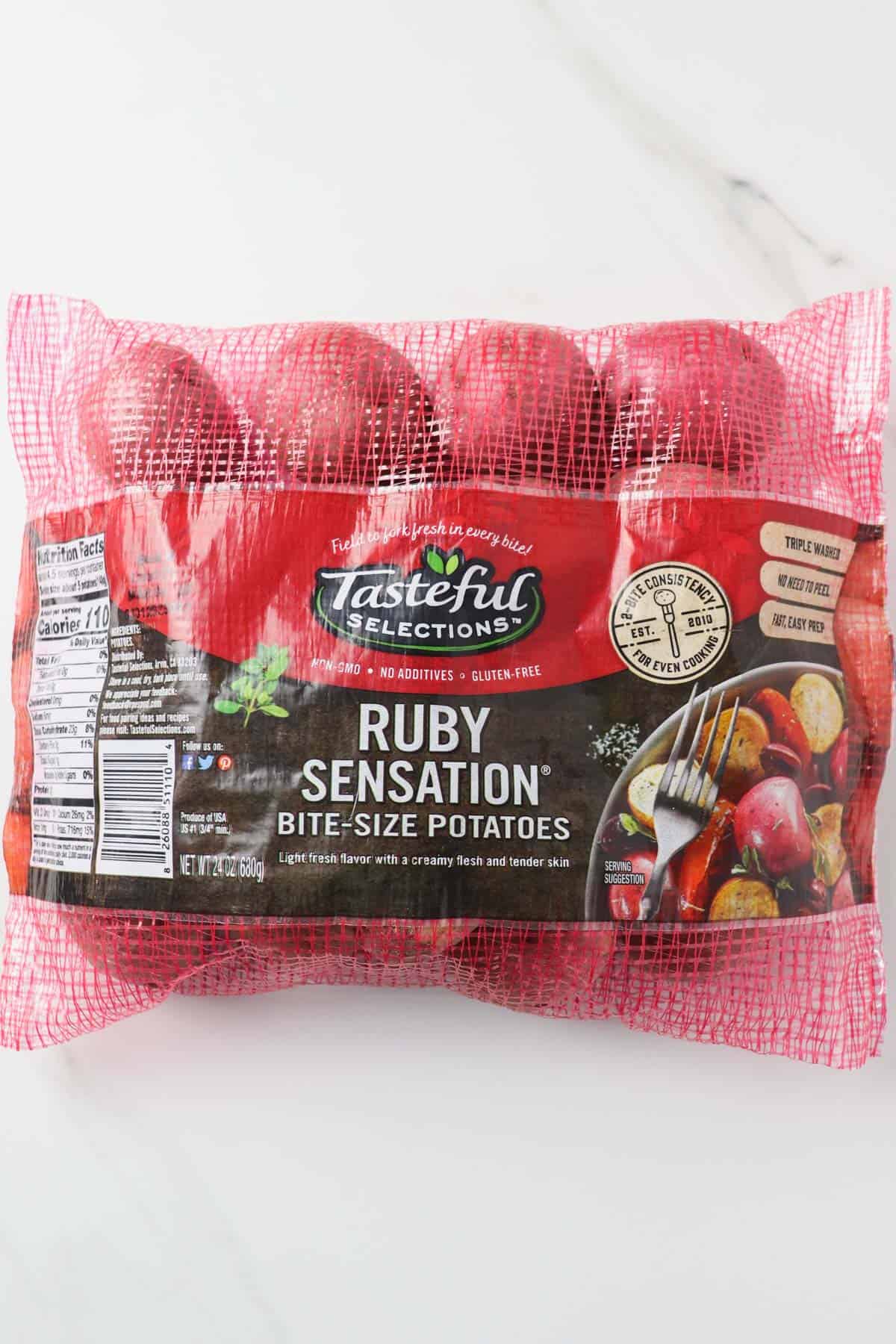 mini ruby sensation red potatoes