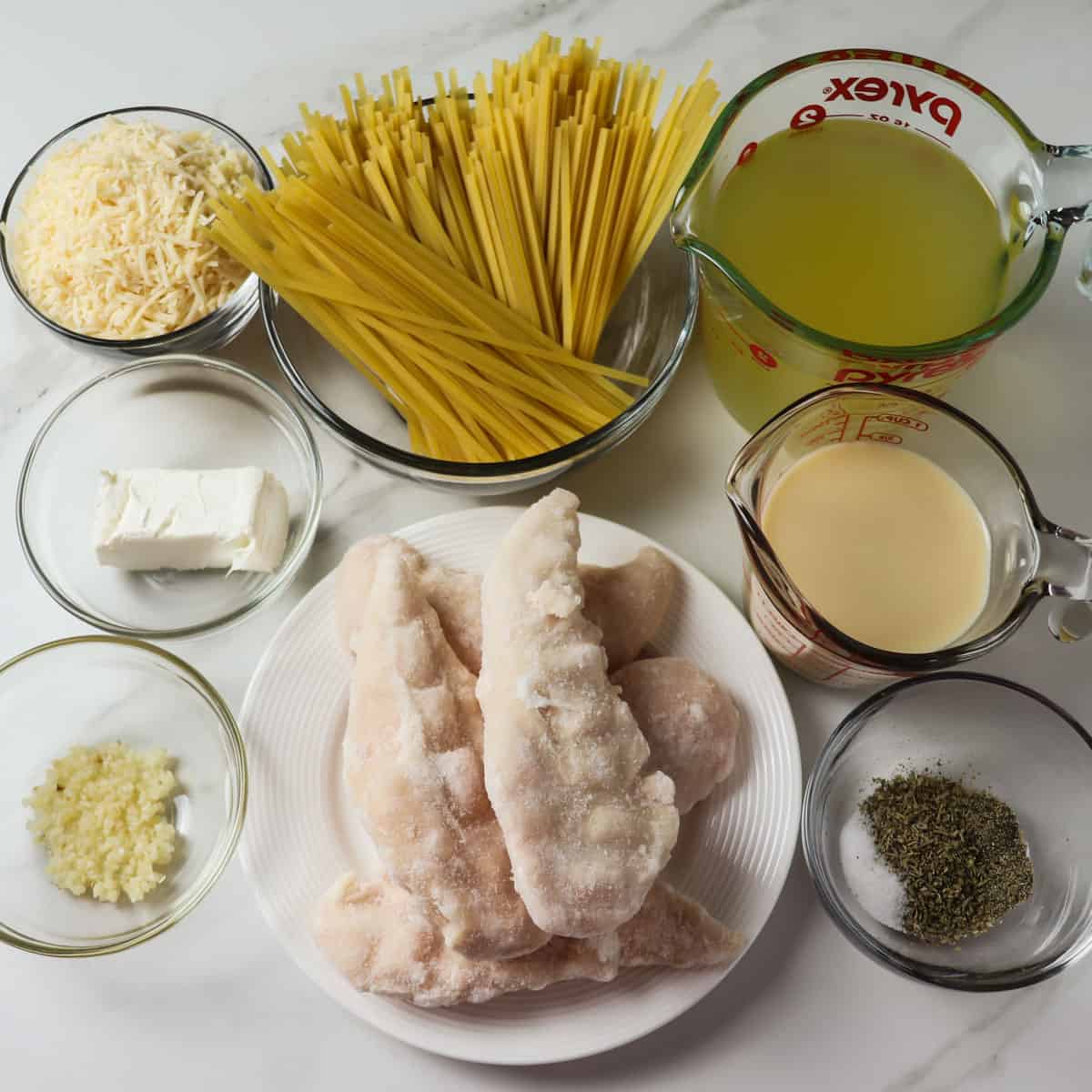 ingredients for instant pot chicken alfredo