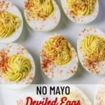 no mayo deviled eggs