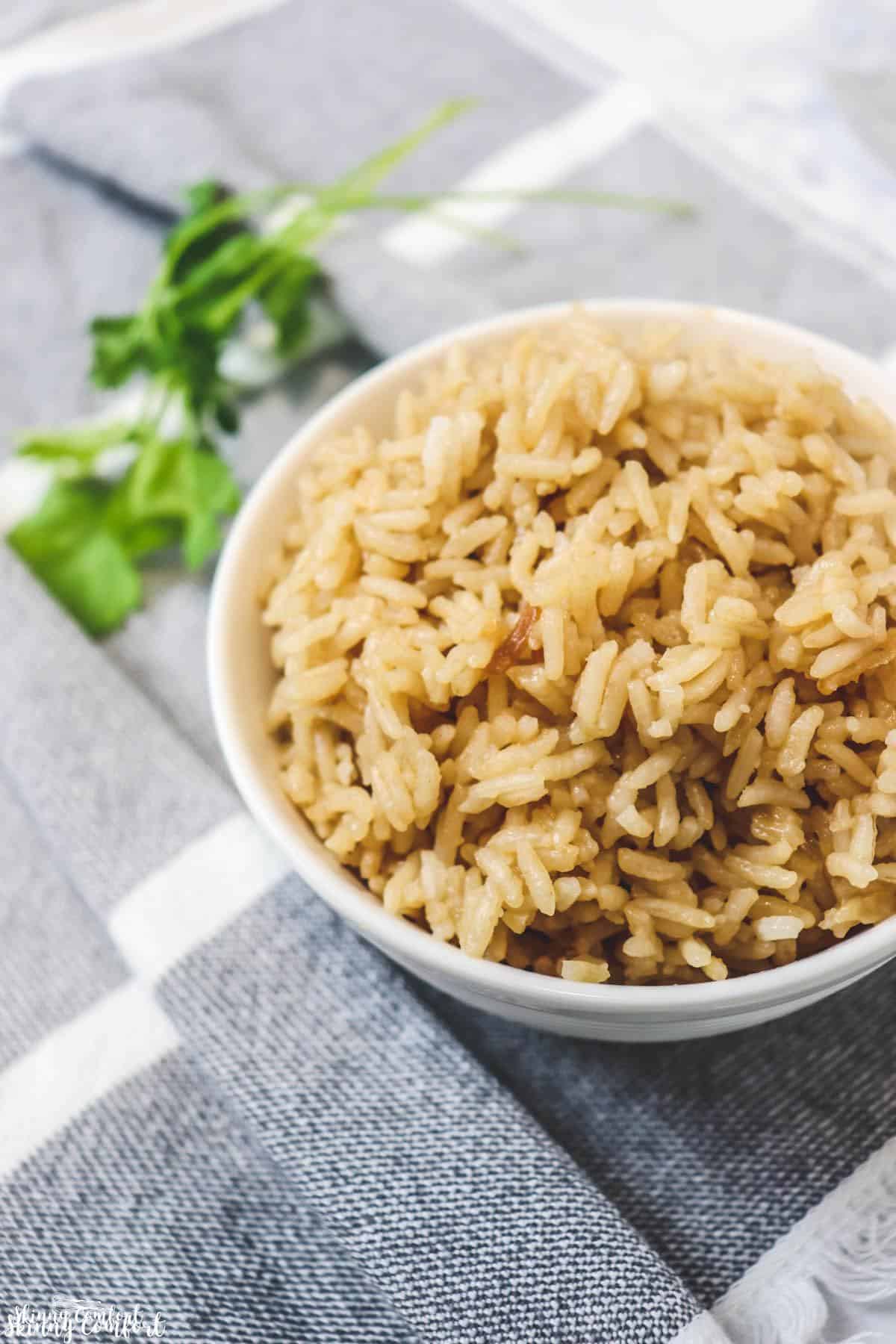 Instant Pot Rice Pilaf - Skinny Comfort