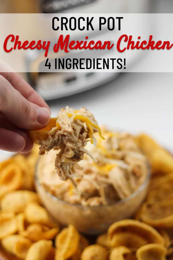 4 Ingredient Crock Pot Mexican Chicken Skinny Comfort   Crock Pot Mexican Chicken Pinterest 3 