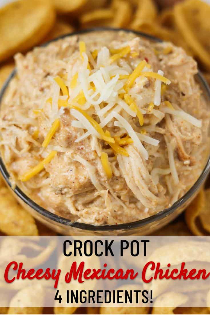 4 Ingredient Crock-Pot Mexican Chicken - Skinny Comfort