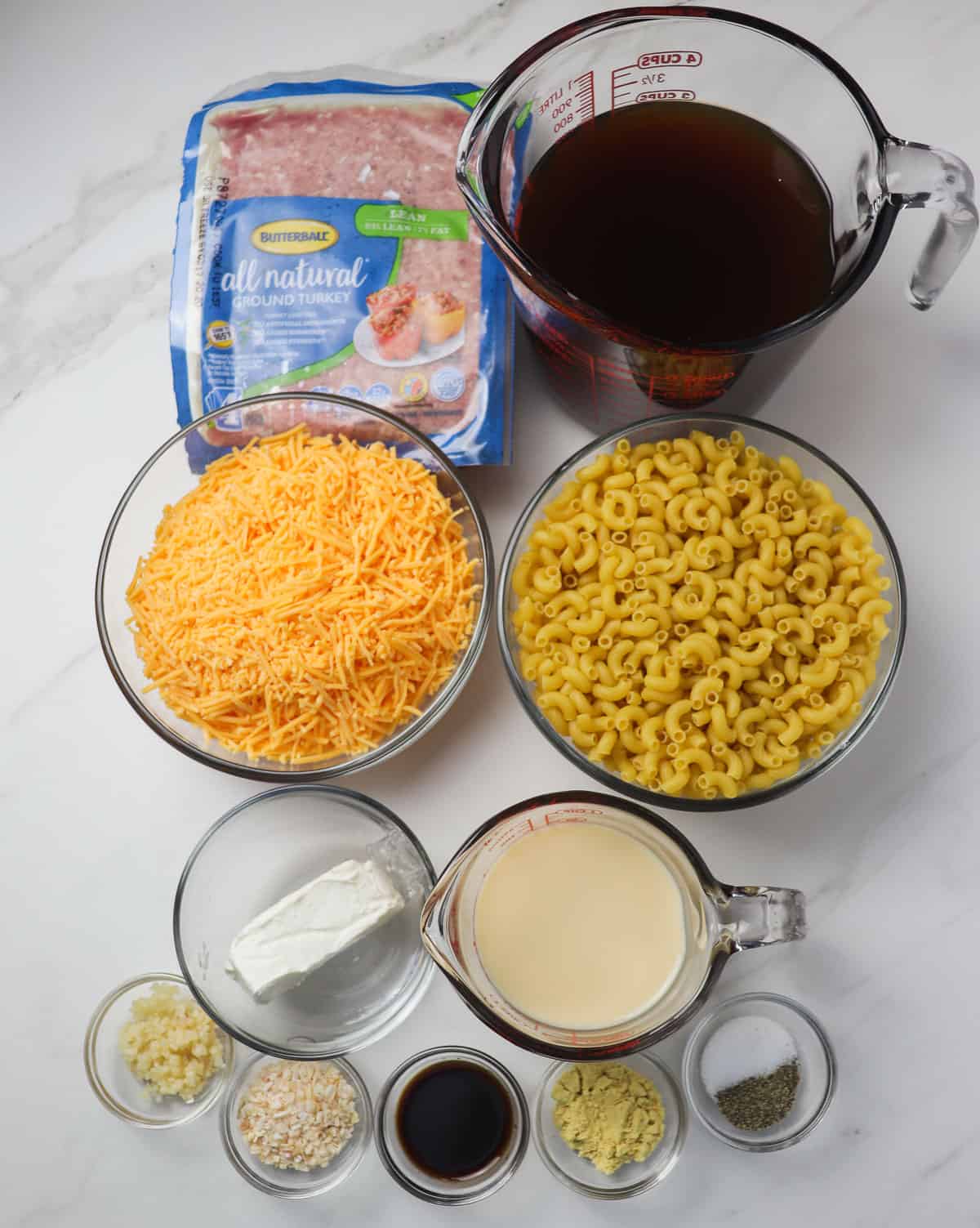 ingredients for instant pot hamburger helper