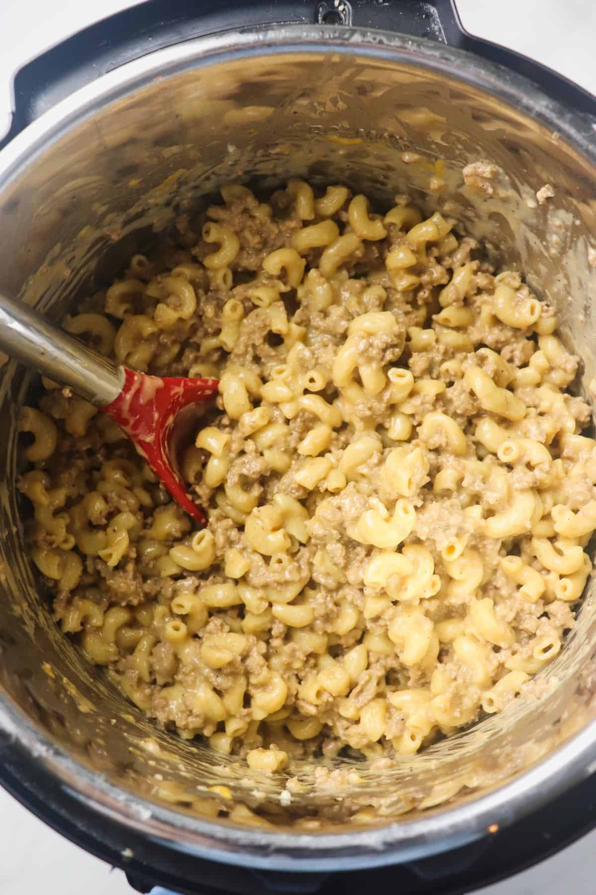 finished hamburger helper in instant pot