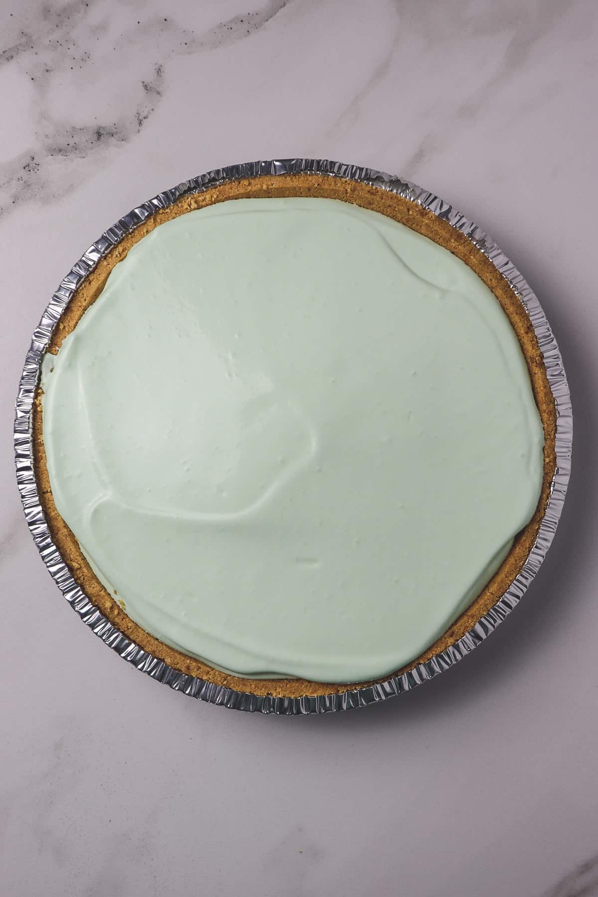 finished no-bake skinny key lime pie