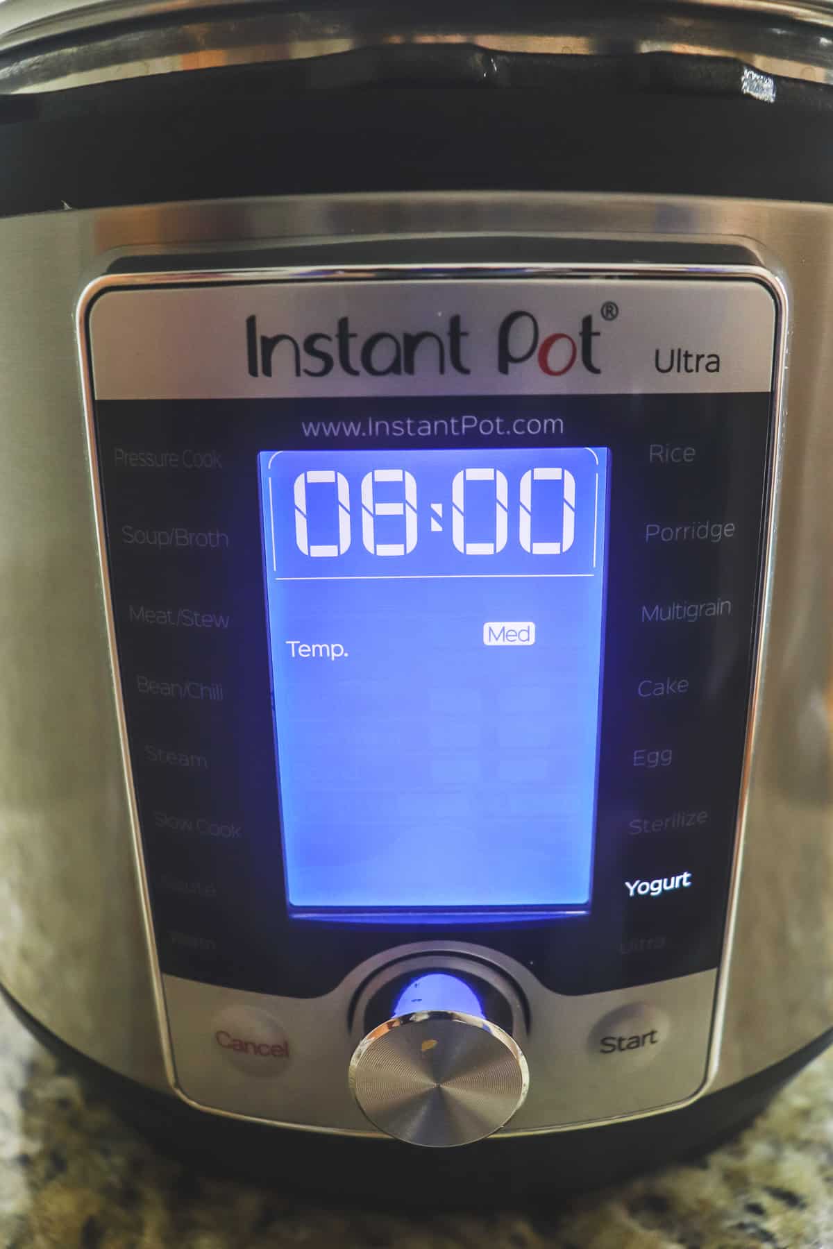 instant pot yogurt setting