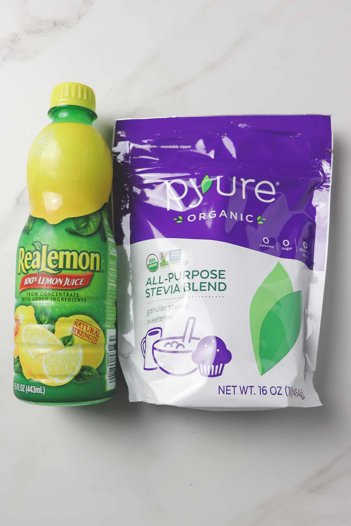 ingredients for sugar free lemonade