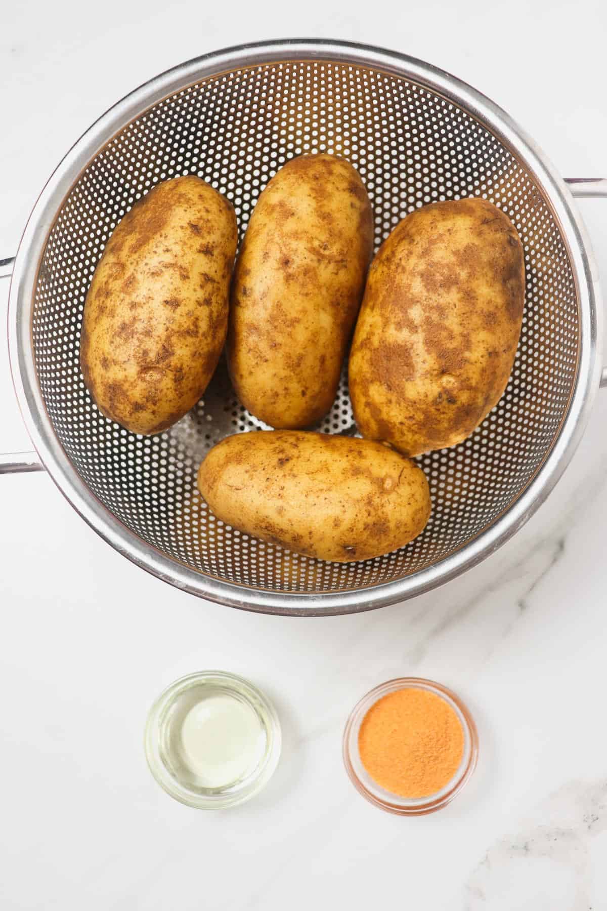 ingredients for air fryer potato wedges