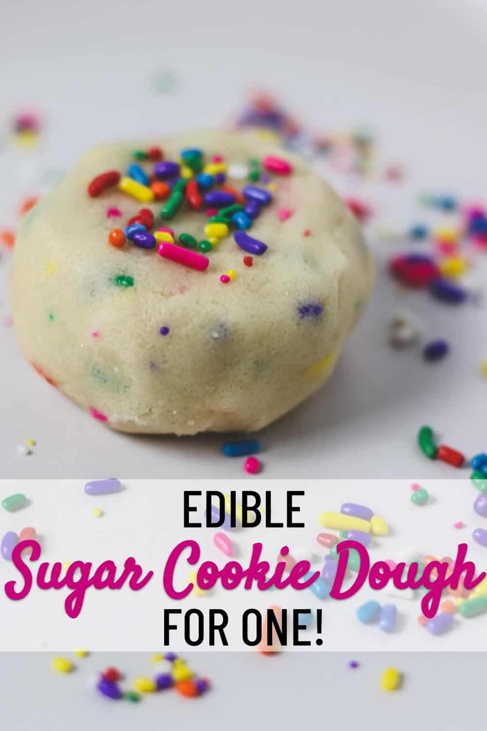 Edible Sugar Cookie Dough for One - Skinny Comfort