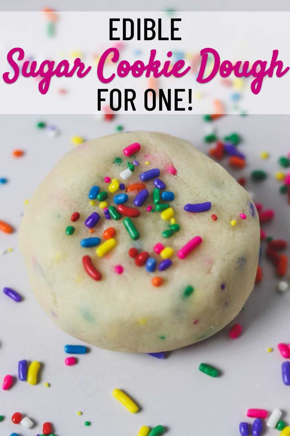 Edible Sugar Cookie Dough For One - Skinny Comfort