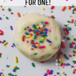 edible sugar cookie dough for one