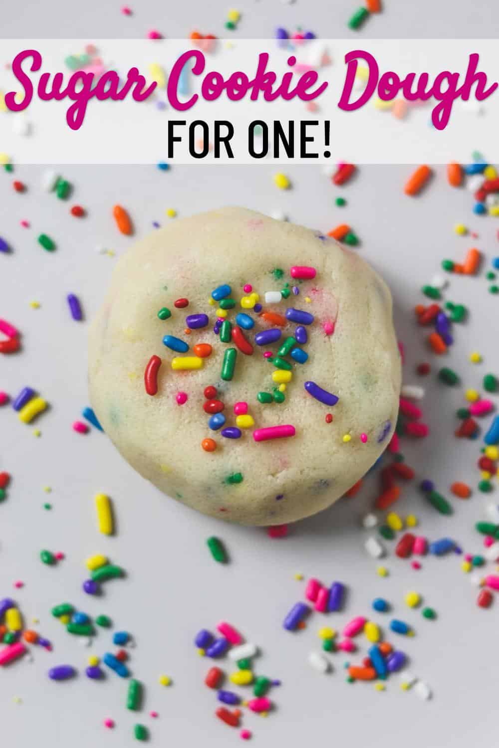 Edible Sugar Cookie Dough for One - Skinny Comfort