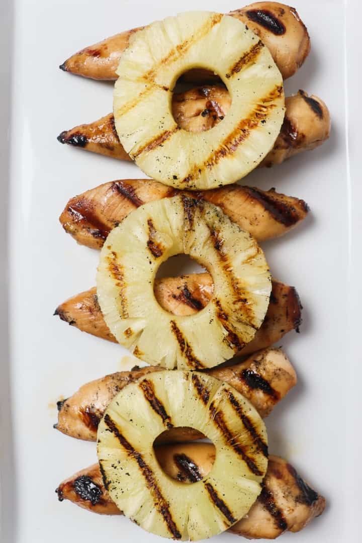 Grilled Pineapple Chicken Tenders Skinny Comfort