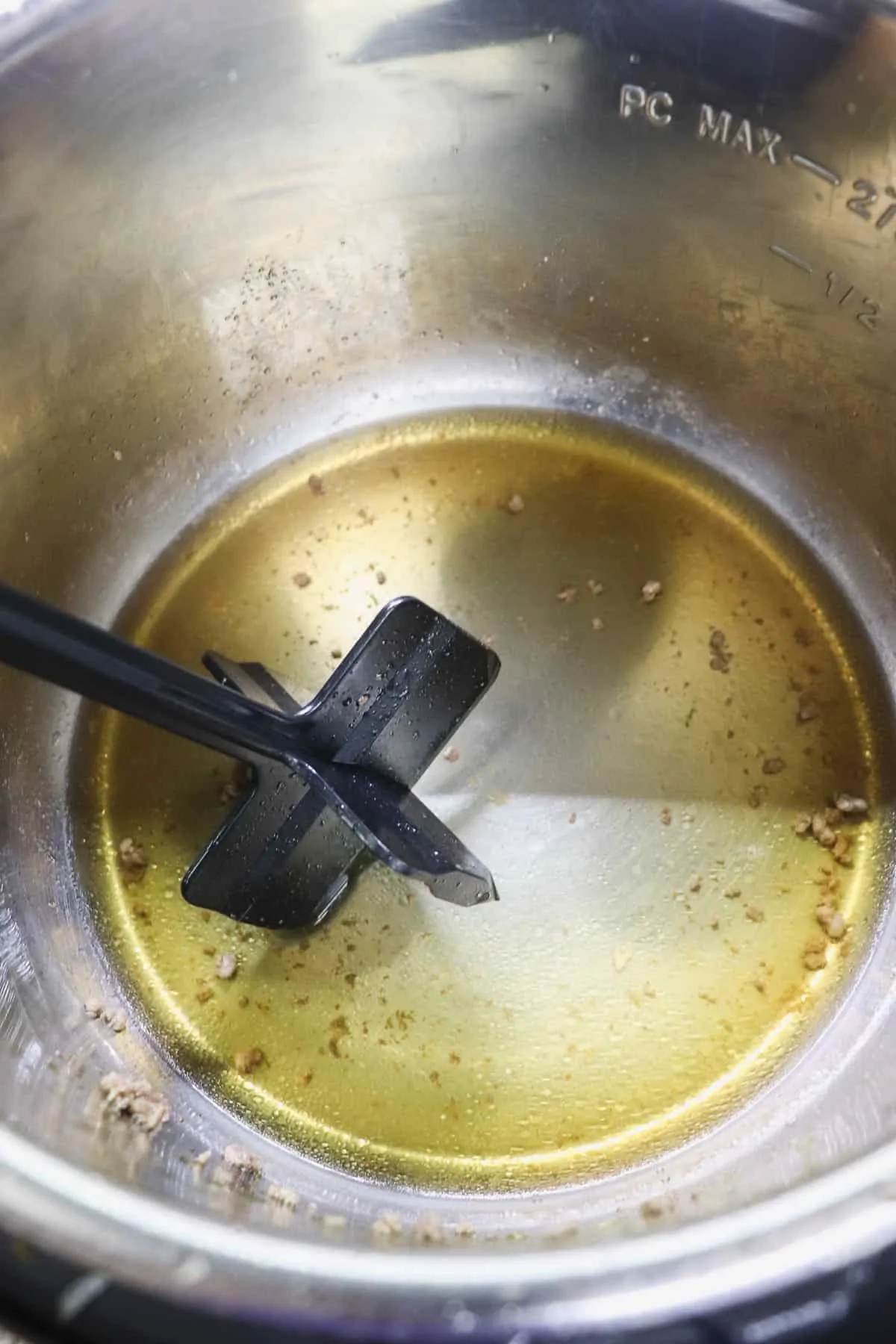 deglazing the instant pot liner