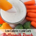 low calorie and low carb buttermilk ranch