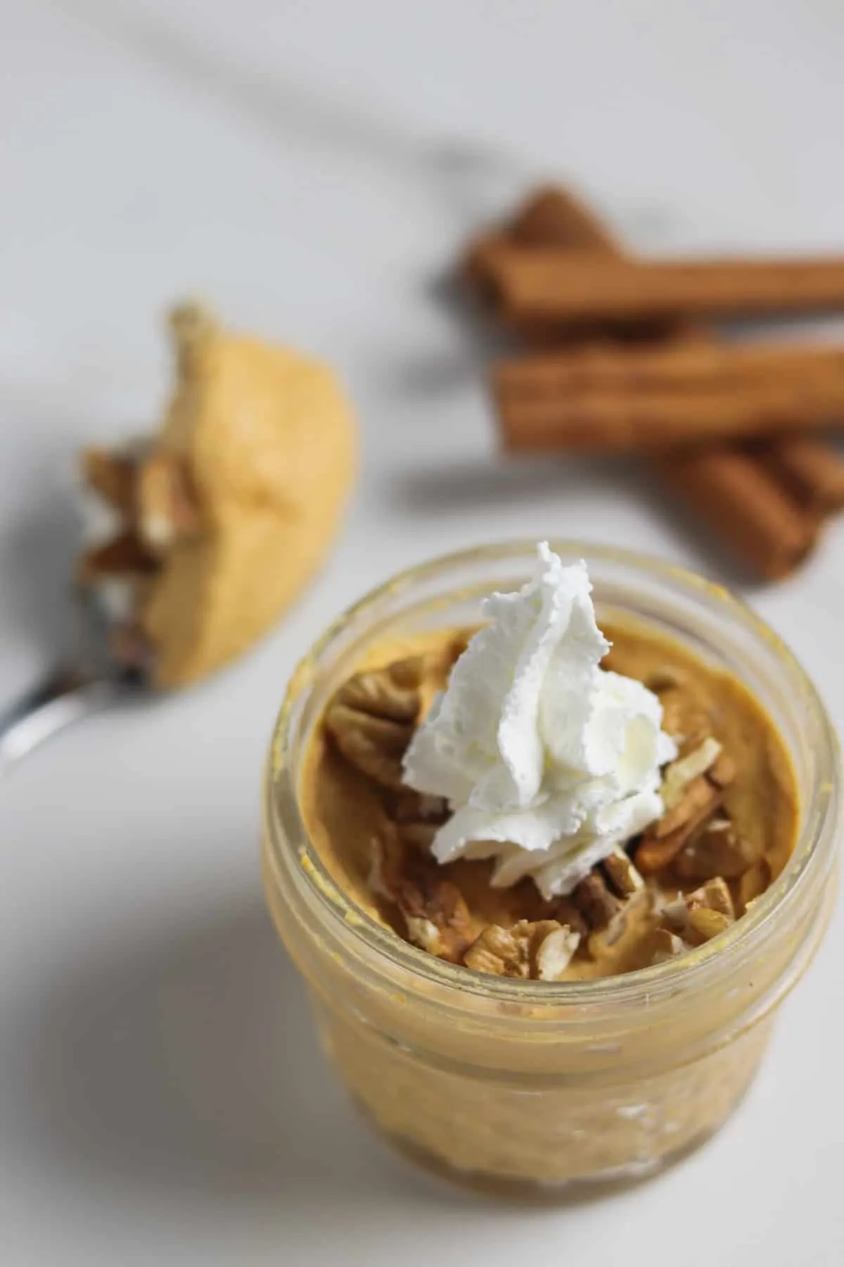 pumpkin fluff in a jar