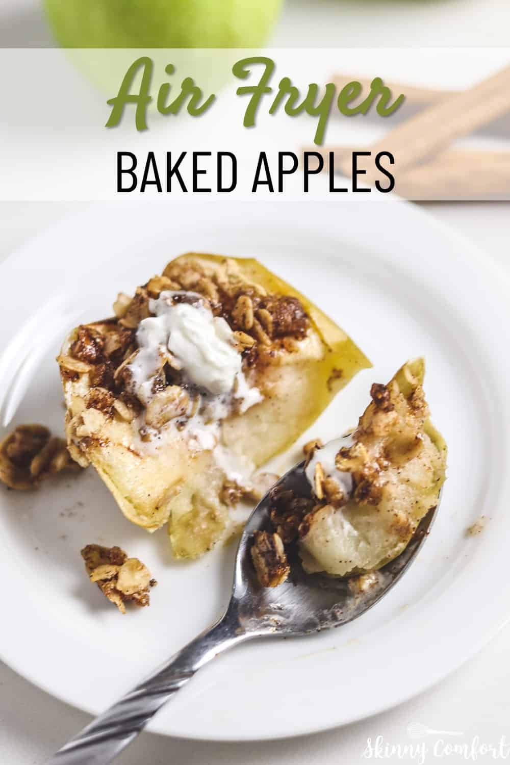 Air Fryer Baked Apples - Skinny Comfort