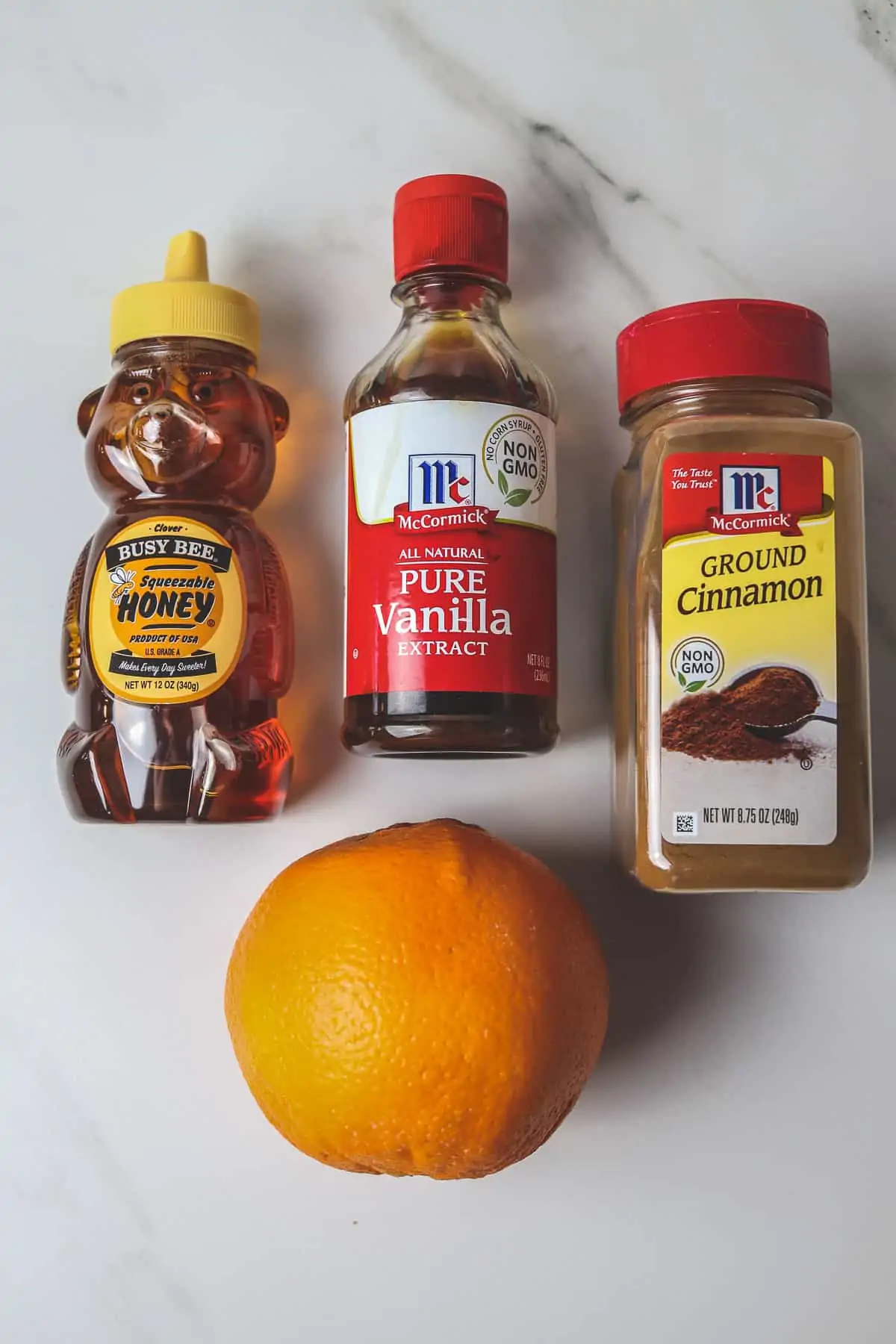 ingredients for baked oranges