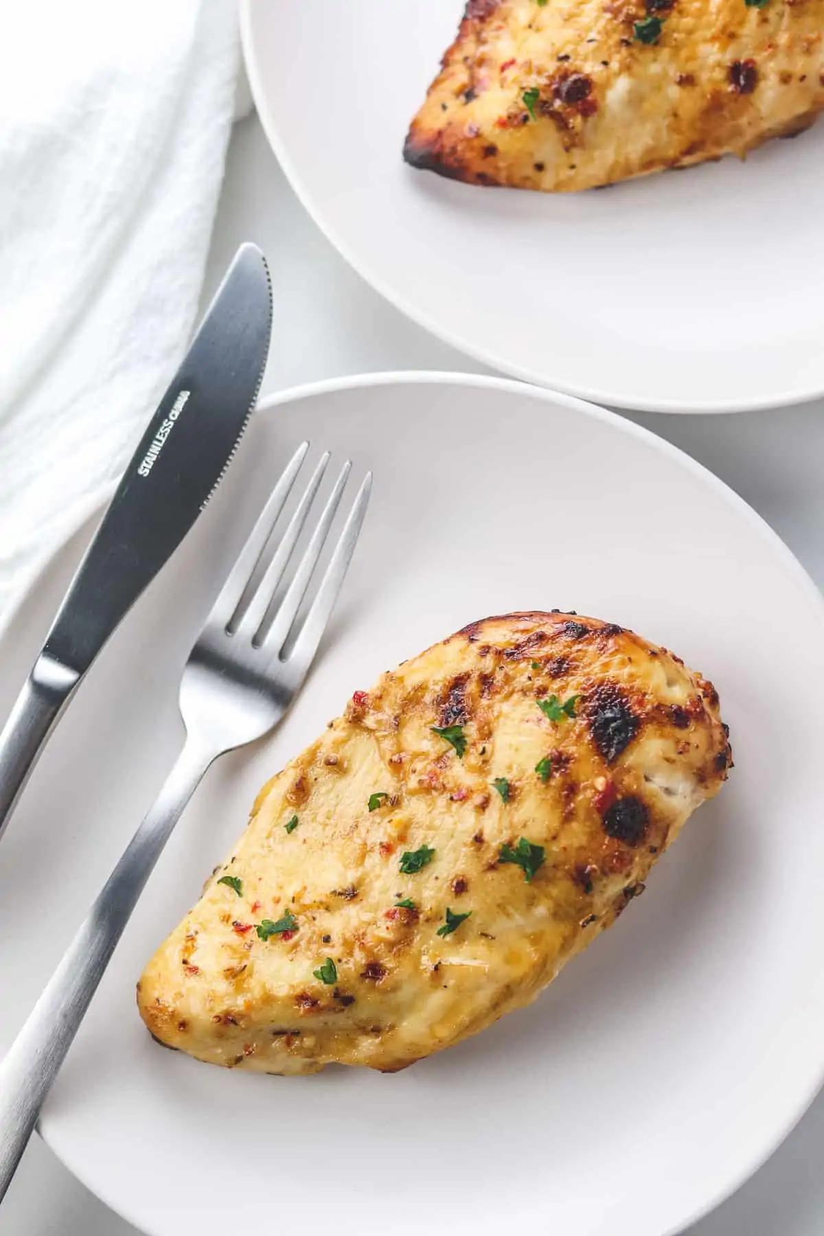 finished air fried chicken breast with no breading