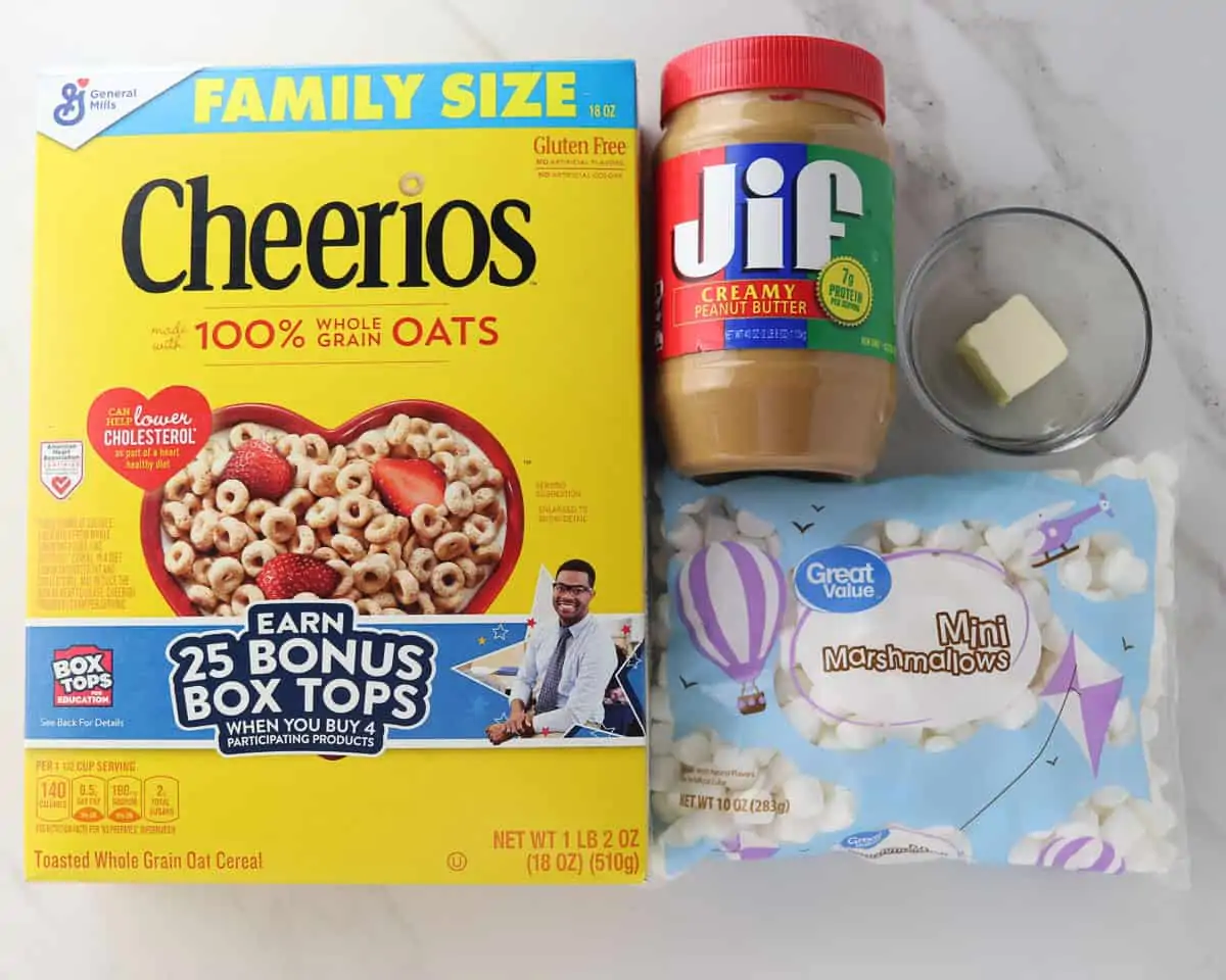 ingredients for cheerio bars