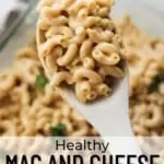 Healthy mac and cheese pinterest pin