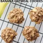 3 ingredient banana oatmeal cookies
