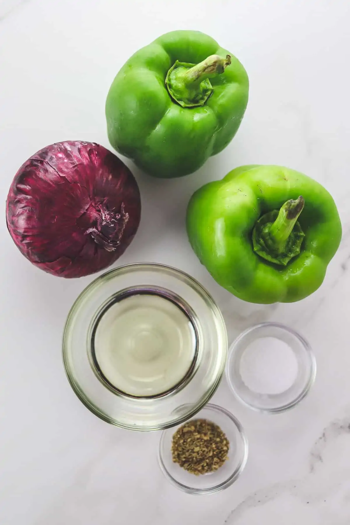 ingredients for copycat chipotle fajita vegetables